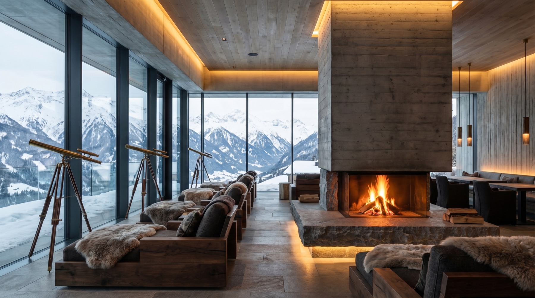 Mountain Lodge Interior design visualisation