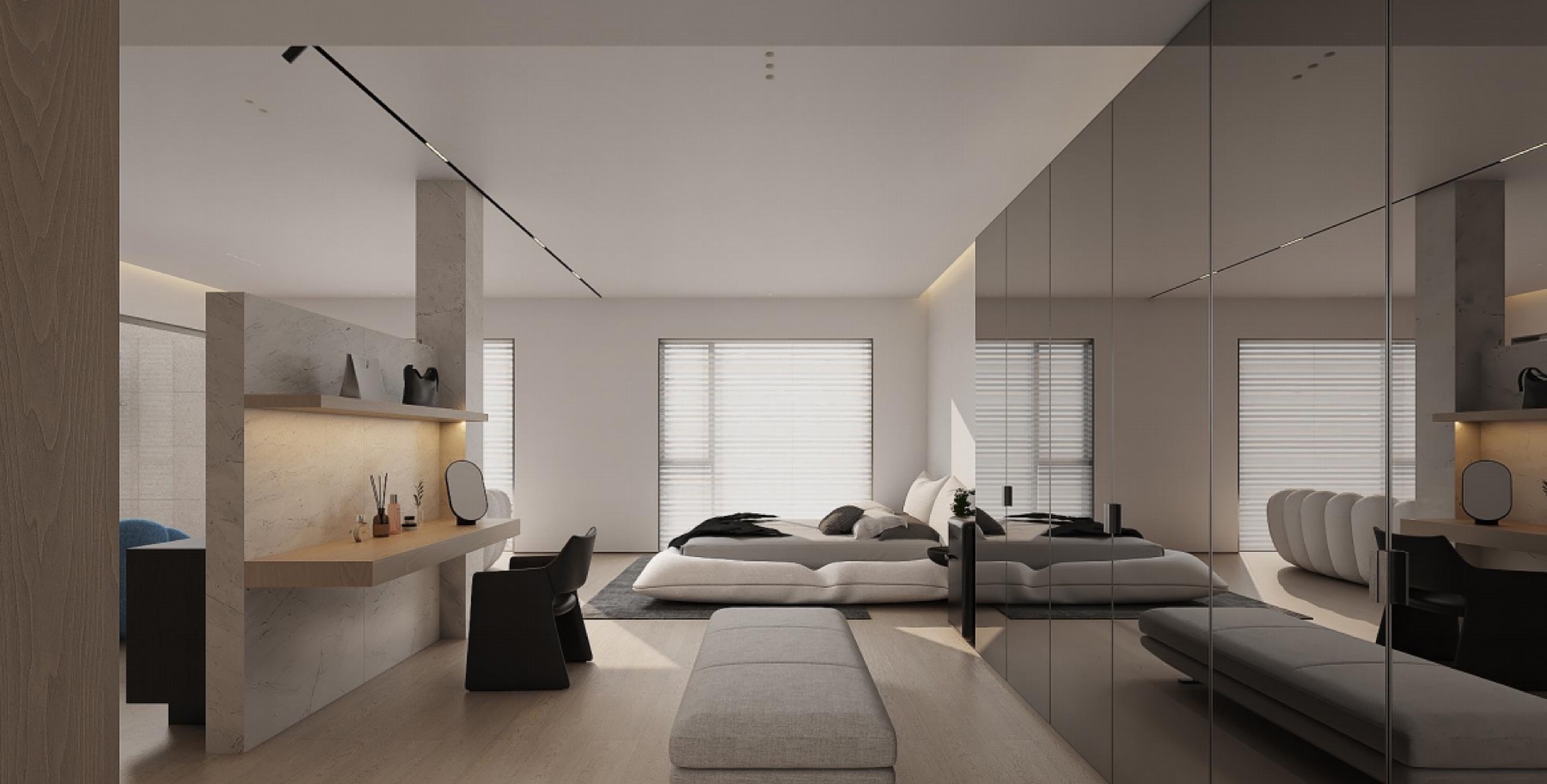 Quiet Modern Residence design visualisation